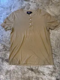 【希少】【美品】【00年代】RRL 針抜きリブ　ヘンリーネックTシャツ　Mのサムネイル