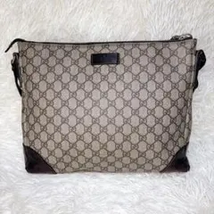 GUCCI GG スプリーム ショルダーバッグ PVC A4可 メンズ バッグ