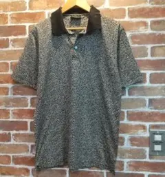 JIM THOMPSON 黒と白の渦巻き模様 ポロシャツ