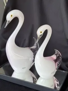 Multi Glass マルティグラス 白鳥スワン ガラス工芸 置物 - メルカリ