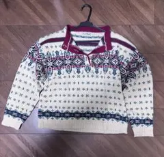 L.L.Bean ノルディック柄セーター　USA製 80s