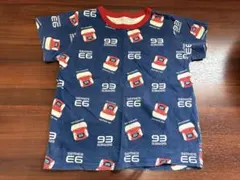 新幹線 E6系 こまち 総柄 Tシャツ キッズ　パジャマ　ルームウェアのサムネイル