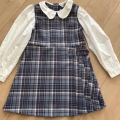 H&M キッズ チェック柄 ワンピース 110/116