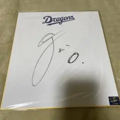 【直筆サイン色紙】中日ドラゴンズ　辻本倫太郎
