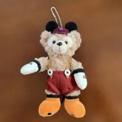 【美品】Disney ダッフィー ぬいぐるみバッチ ハロウィーン2015