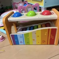 木製 知育玩具 ボール落とし　シロフォン 楽器
