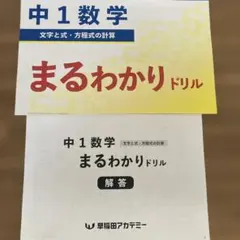 中1数学　まるわかりドリル