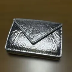 シルバー 三つ折り財布【Dカン付き】