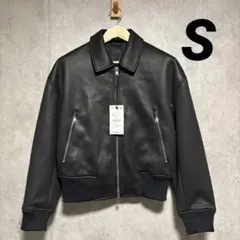 ZARA ザラ フェイクレザーボンバージャケット S 新品 ブラックのサムネイル