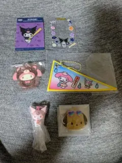 サンリオキャラクターズ ガチャ他4種類4個マイメロ・ポチャッコ・クロミ即日匿名