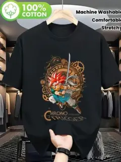 CHRONO TRIGGER グラフィックTシャツ ブラック Lサイズ