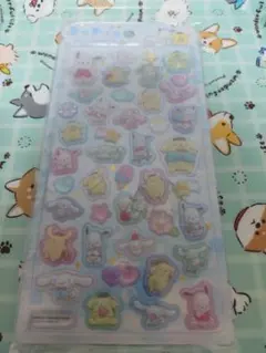 サンリオ　うるちゅる　同梱値引◯　ボンボンドロップシール　大人図鑑3D
