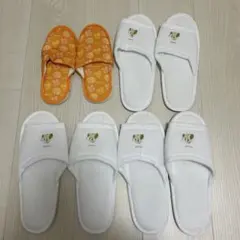 ディズニーランドホテル アメニティキャラクター付きスリッパセット子供用・大人用