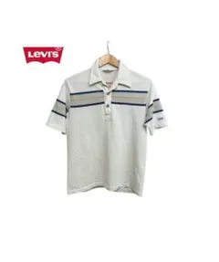 ★ vintage 70s levi's レトロ ボーダーポロシャツ メッシュ