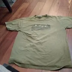 XLARGEオリーブグリーン グラフィックTシャツ L