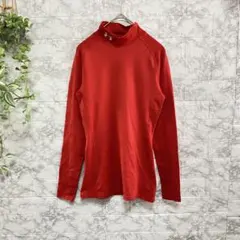 アンダーアーマー　スポーツウェア　レッド タートルネック アンダーシャツ