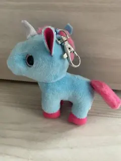 【美品】ユニコーン/キーホルダー付きぬいぐるみ