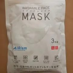 AIRism 洗えるマスク Mサイズ 3枚入り☆ユニクロ - メルカリ