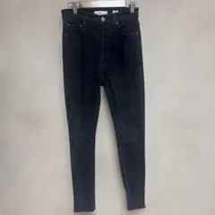 リダン USA製 ブラックデニム スキニーパンツ 2ハイライズ 黒 ストレッチのサムネイル
