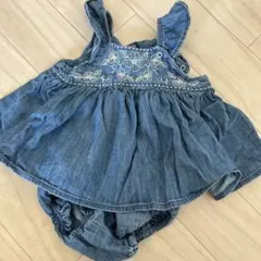 CAP デニム ワンピース 3-6ヶ月