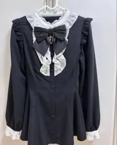 Secret Honey シークレットハニー 袖スリットレースフリルセットアップ