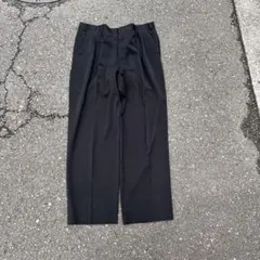 【極太】Black Wide Slacks pants 90s y2k