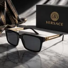 ✨美品✨VERSACE メデューサ サングラス 黒 ゴールド ケース付 グレカのサムネイル