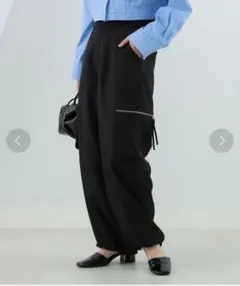 Ray BEAMS ジップポケット カーゴパンツ