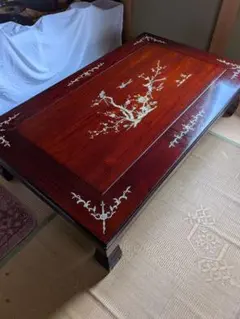 高級座卓栓上杢120角丸国産4台 - メルカリ