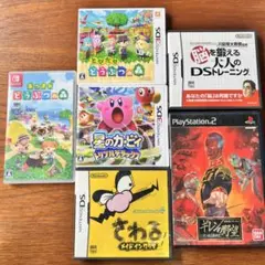 空ケース どうぶつの森・星のカービィ・さわるメイドインワリオ・ギレルモの野望