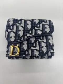 クリスチャンディオール　ロータスウォレット　サドルトロッター　オブリーク　美品