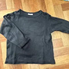 黒　長袖カットソー　110