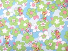 ピティック・ピティカ,生地幅110cm×長さ130cm、ブルー、ラスト