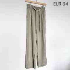 H&M ワイドパンツ　カジュアル　EUR34