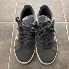 adidas グレー ネイビー スニーカー