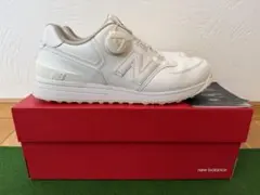 New Balance 574 ゴルフシューズ 27.0cm ホワイト