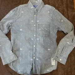 adidas ギンガムチェックシャツ