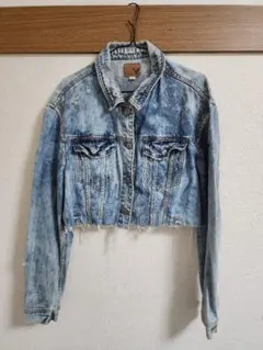 American Eagle デニムジャケット カットオフ