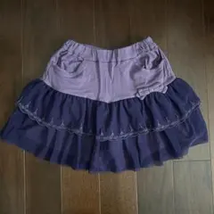 【130】BeBe チュールスカートパンツ