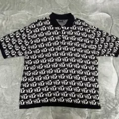 Wasted Youth ニットポロシャツ XL ブラックのサムネイル