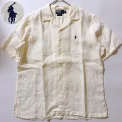 リネン100✨️ポロバイラルフローレン CALDWELL シャツ ポニー刺繍 L