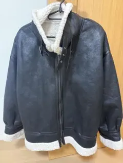 ボア襟 フェイクムートン フライトジャケット