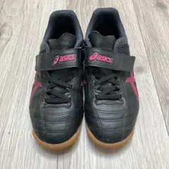ASICS フットサルシューズ 19cm ブラック/ピンク
