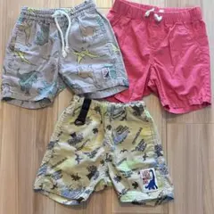 恐竜柄 ハーフパンツ 90 短パン 3枚セット