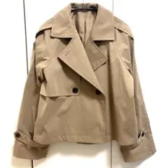 美品　ショートトレンチコート