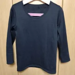 長袖裏地起毛インナー　黒　Мサイズ