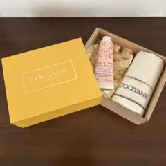 ロクシタン ★ ハンドクリーム＆ハンドタオルセット ギフトBOX入り♪