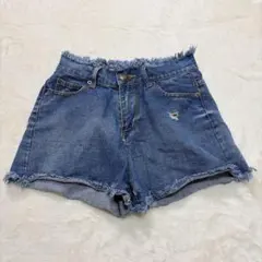 INGNI デニムショート ダメージ 綿混 ギャル 平成 Y2K カジュアル