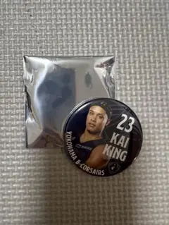 横浜ビーコルセアーズ　キング開選手　缶バッジ