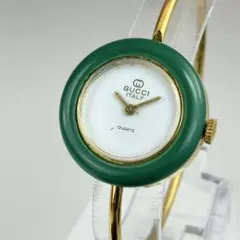 GUCCI チェンジベゼル　グリーン　腕時計　レディース　クォーツ